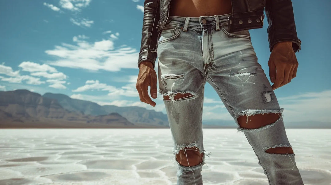 The Artistic Influence of Men's Grey Ripped Jeans | Jeans4you.shop