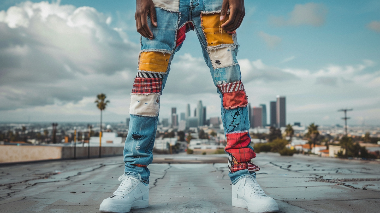 The Renaissance of Men's Patchwork Jeans in Celebrity Fashion | Jeans4you.shop