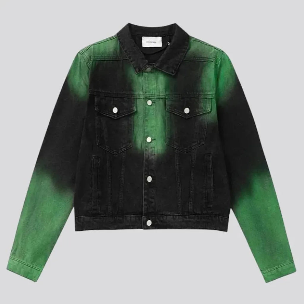 Gradient men's denim jacket