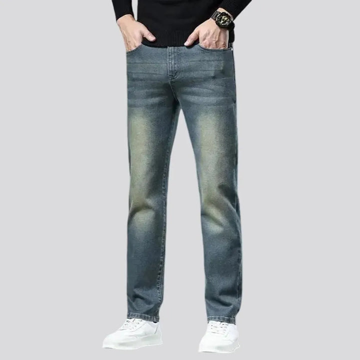 Sleek slim fit retro men's jeans