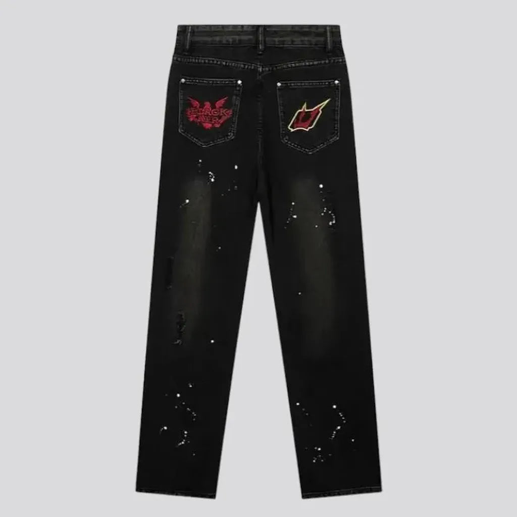 Street painted jeans
 for women