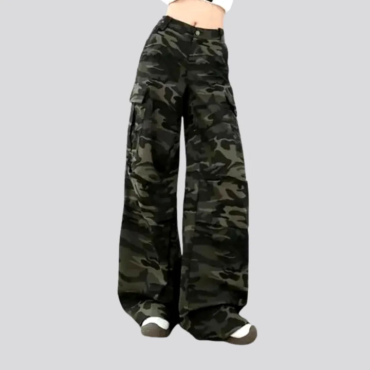 High Rise Multicolor Baggy Jeans for Women | Jeans4you.shop