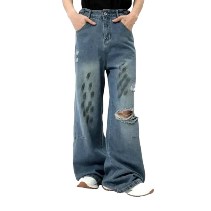 Mid Rise Stylish Jeans for Men - Blue