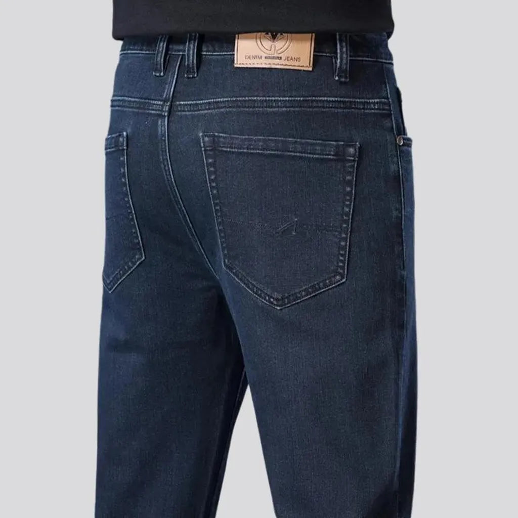 High rise stretchable tapered men's jeans