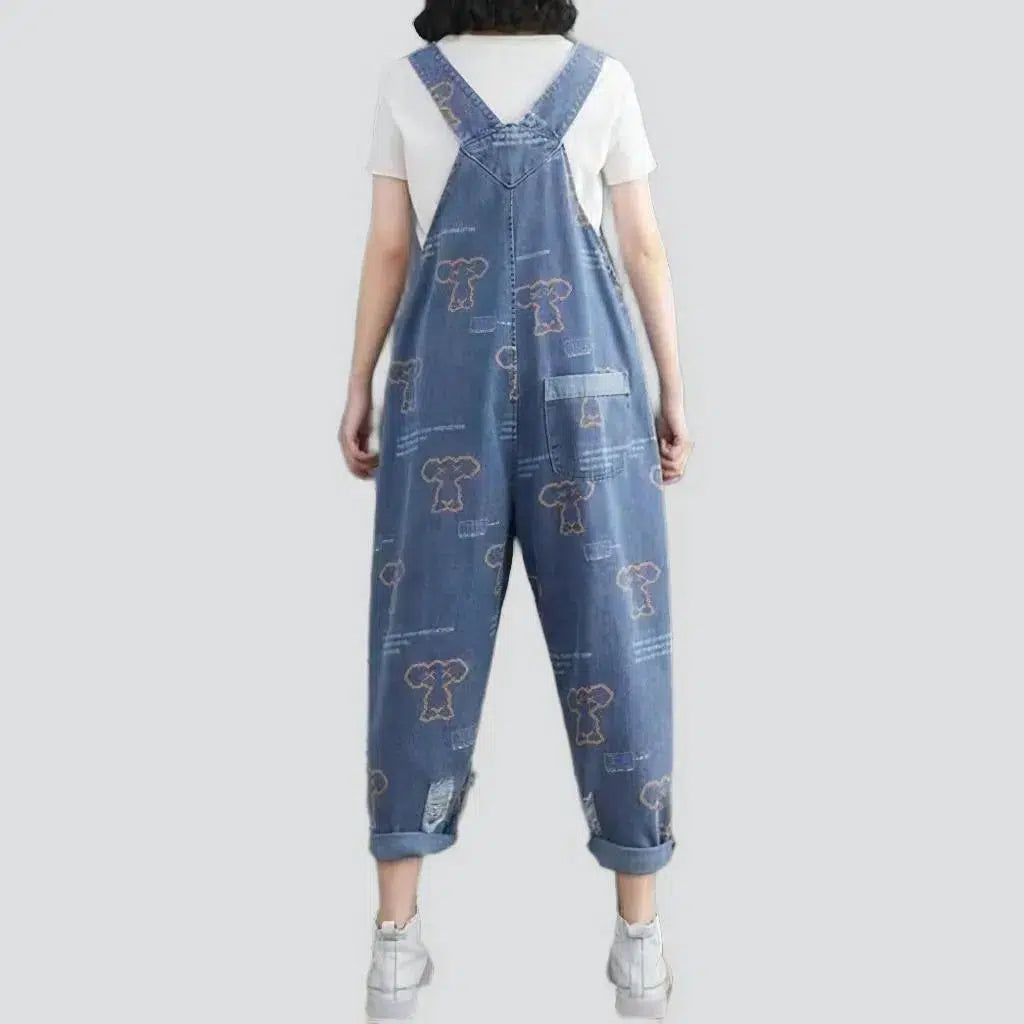 Street women's jeans jumpsuit