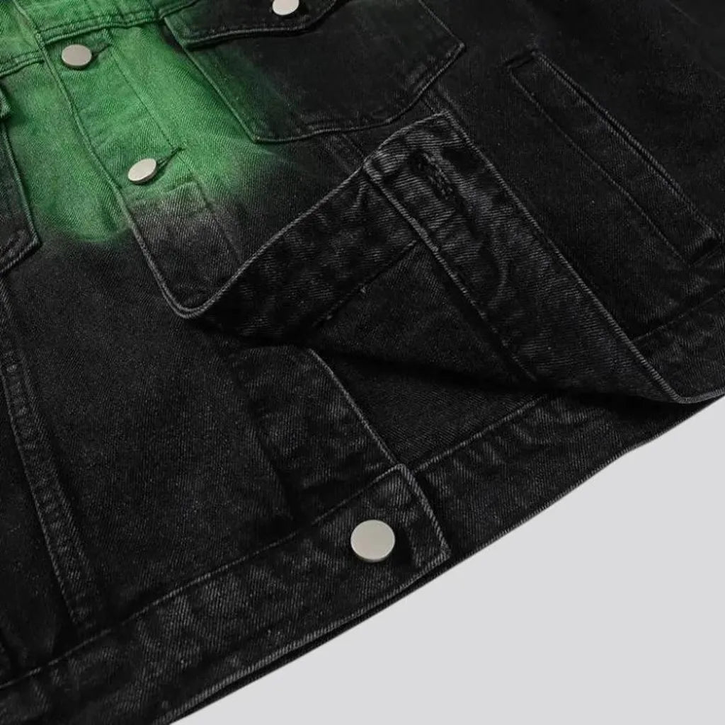 Gradient men's denim jacket