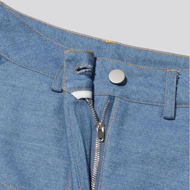 Layered high-waist jeans
 for women