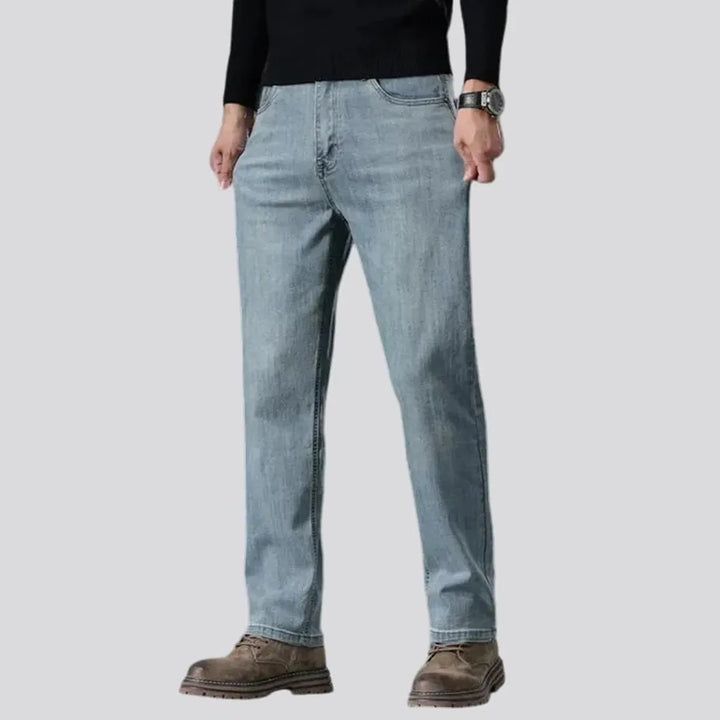 Narrowing vintage stretchable men's jeans