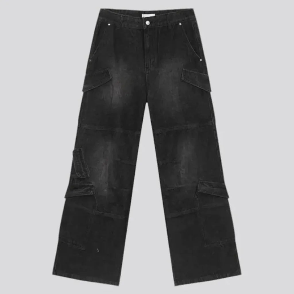 Sanded vintage men's jeans