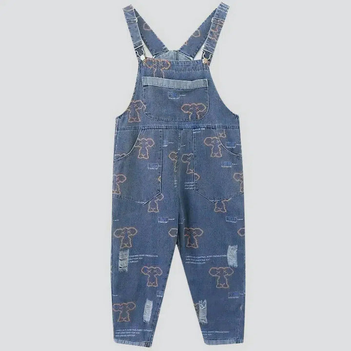 Street women's jeans jumpsuit