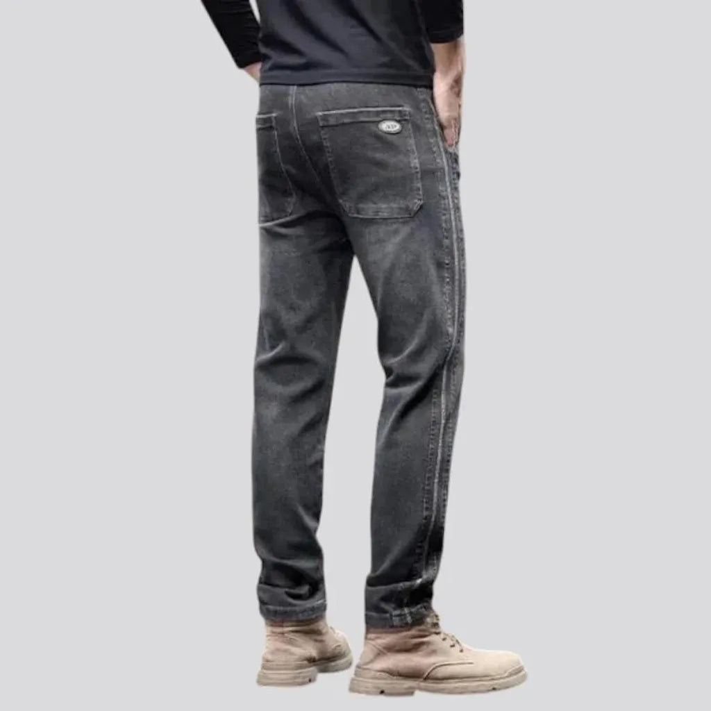 Stylish slim men's denim joggers