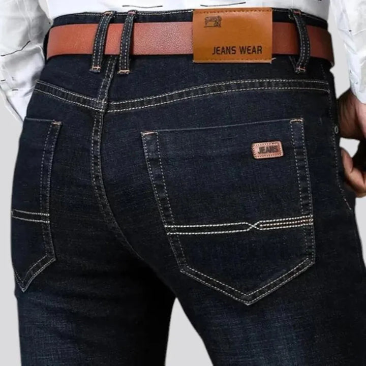 Stretchable mid-rise men's jeans