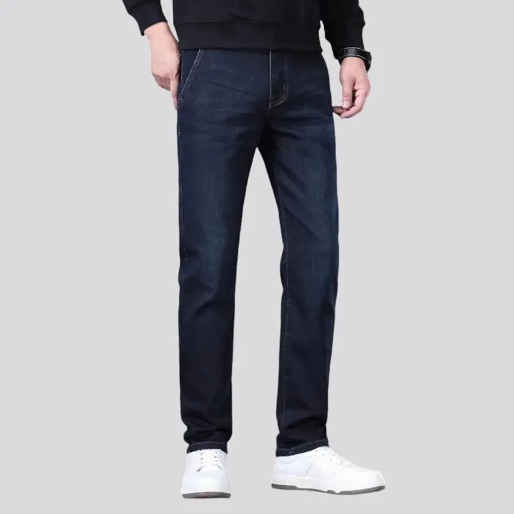 Slim fit high rise men's jeans