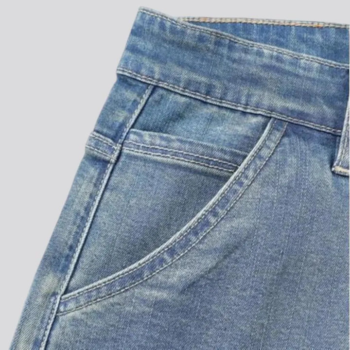 High-rise straight fit vintage men's jeans