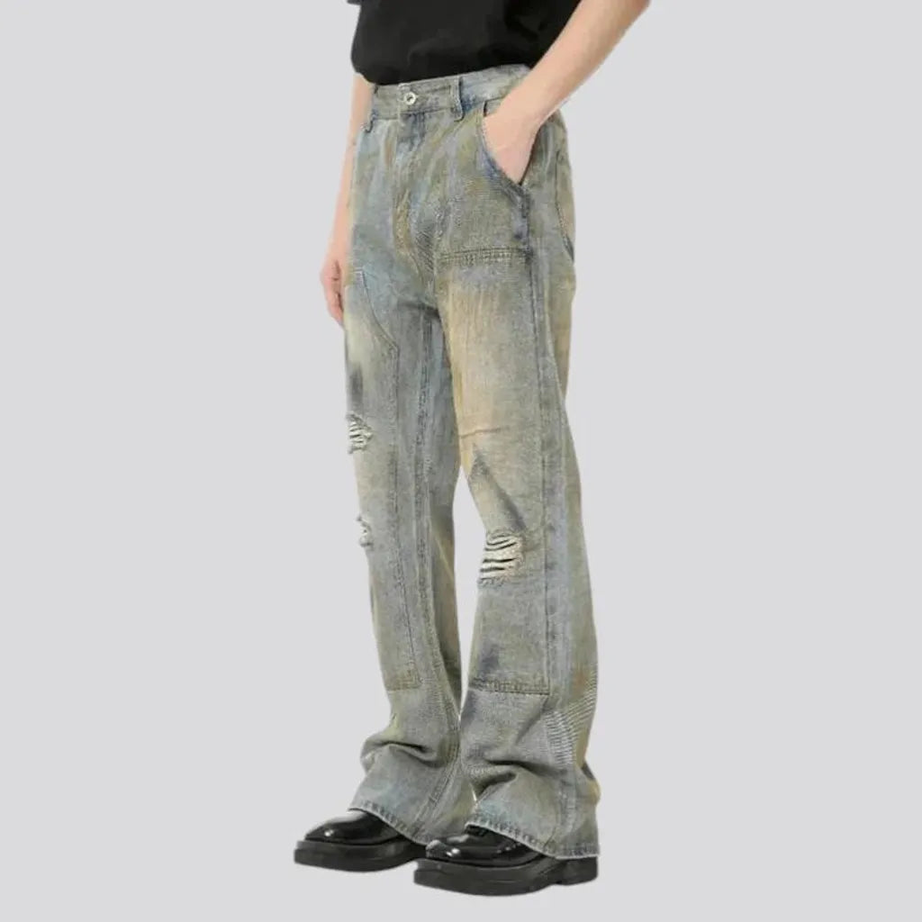 Vintage fit grunge men's jeans