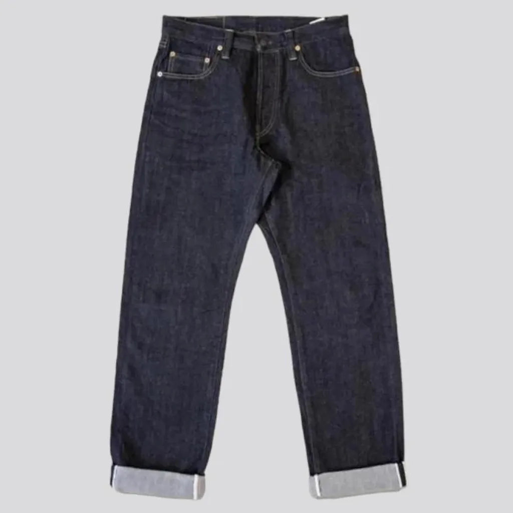 Heavyweight selvedge jeans
 for men