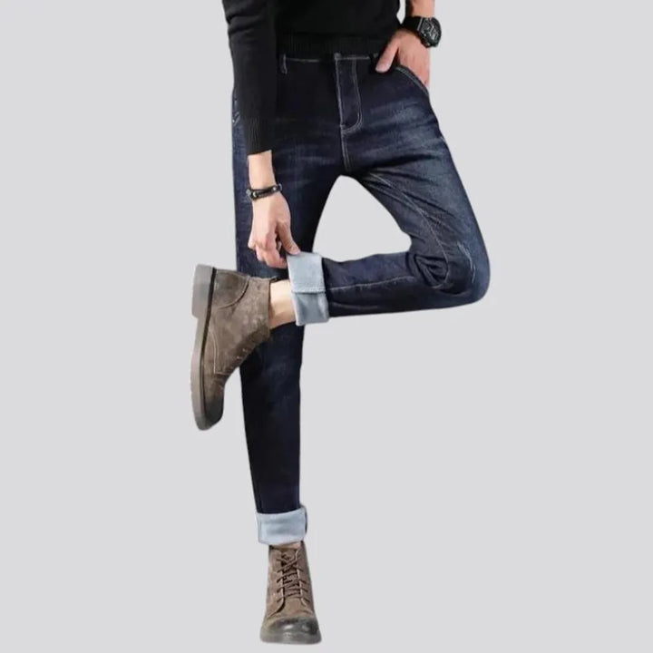 Stretchable slim-fit men's jeans