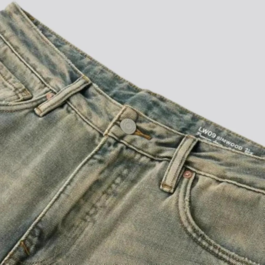 Faded jeans for men