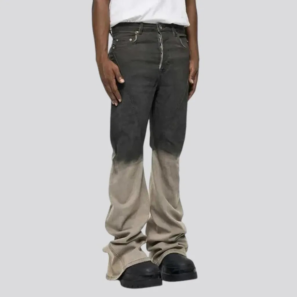 Stretchable mid waist jeans for men