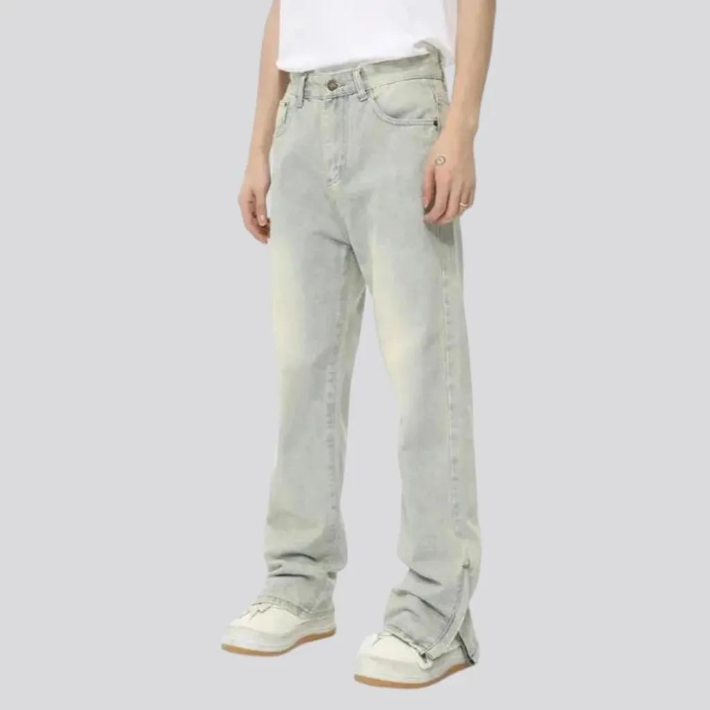 Mid-waist stylish jeans for men