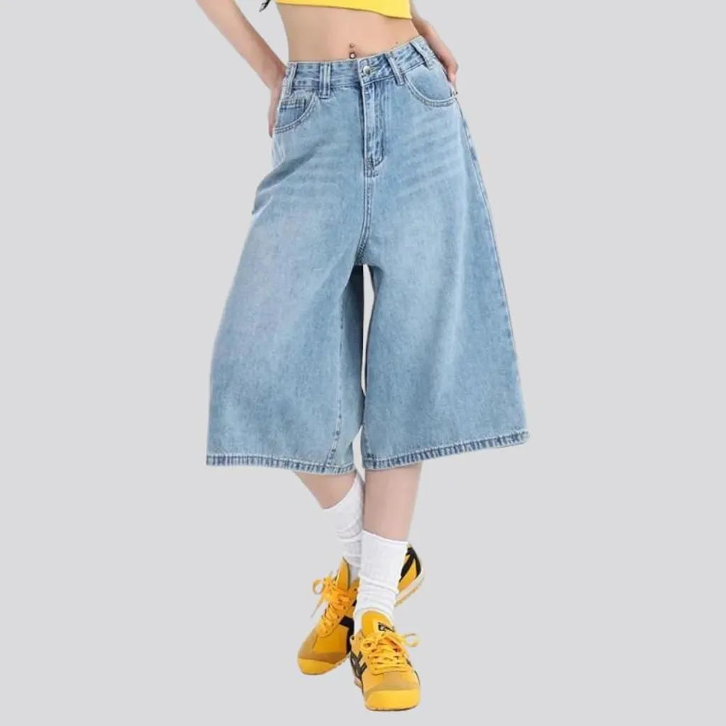 High-waist light-wash denim shorts
 for women | Jeans4you.shop