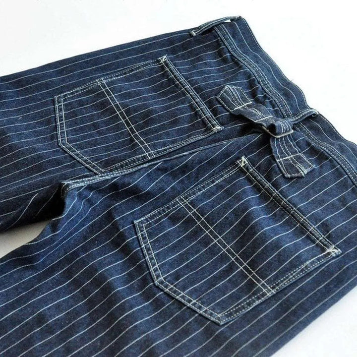 High-quality striped men's jeans