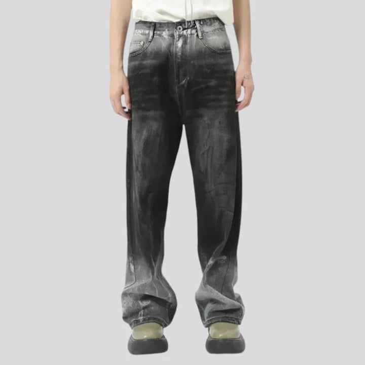 Vintage baggy two tone men's jeans