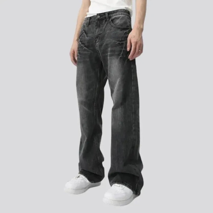 Dark-grey men's vintage jeans