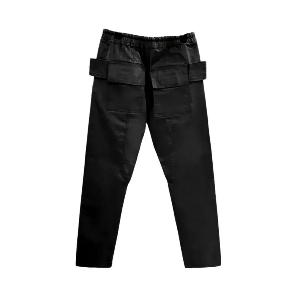 Water Resistant Denim Joggers for Men - Black