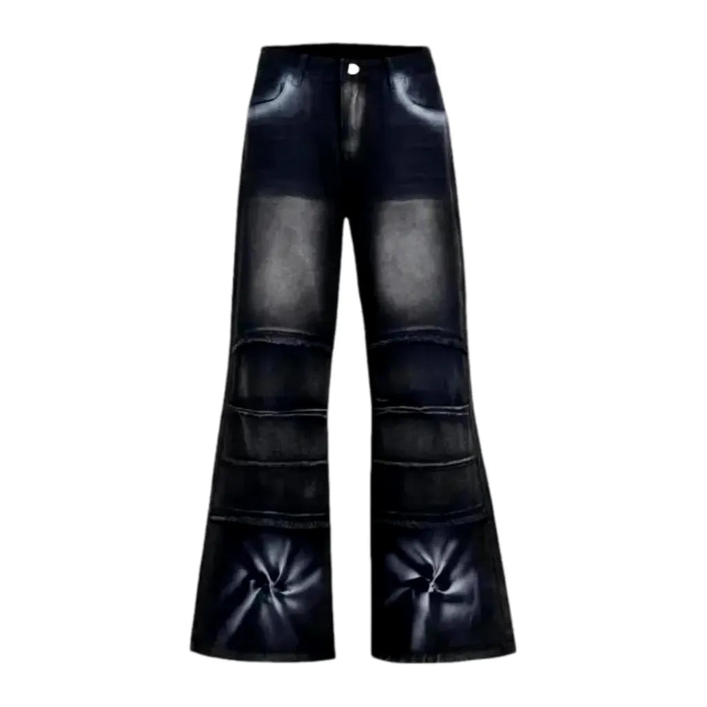 Vintage Flared Men's Jeans - Black