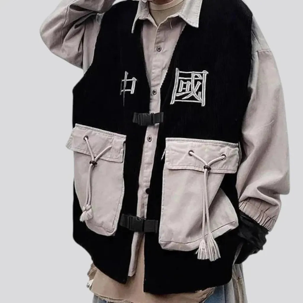 Oversized men's jean jacket