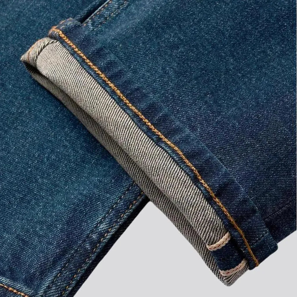 Vintage mid rise tapered men's jeans