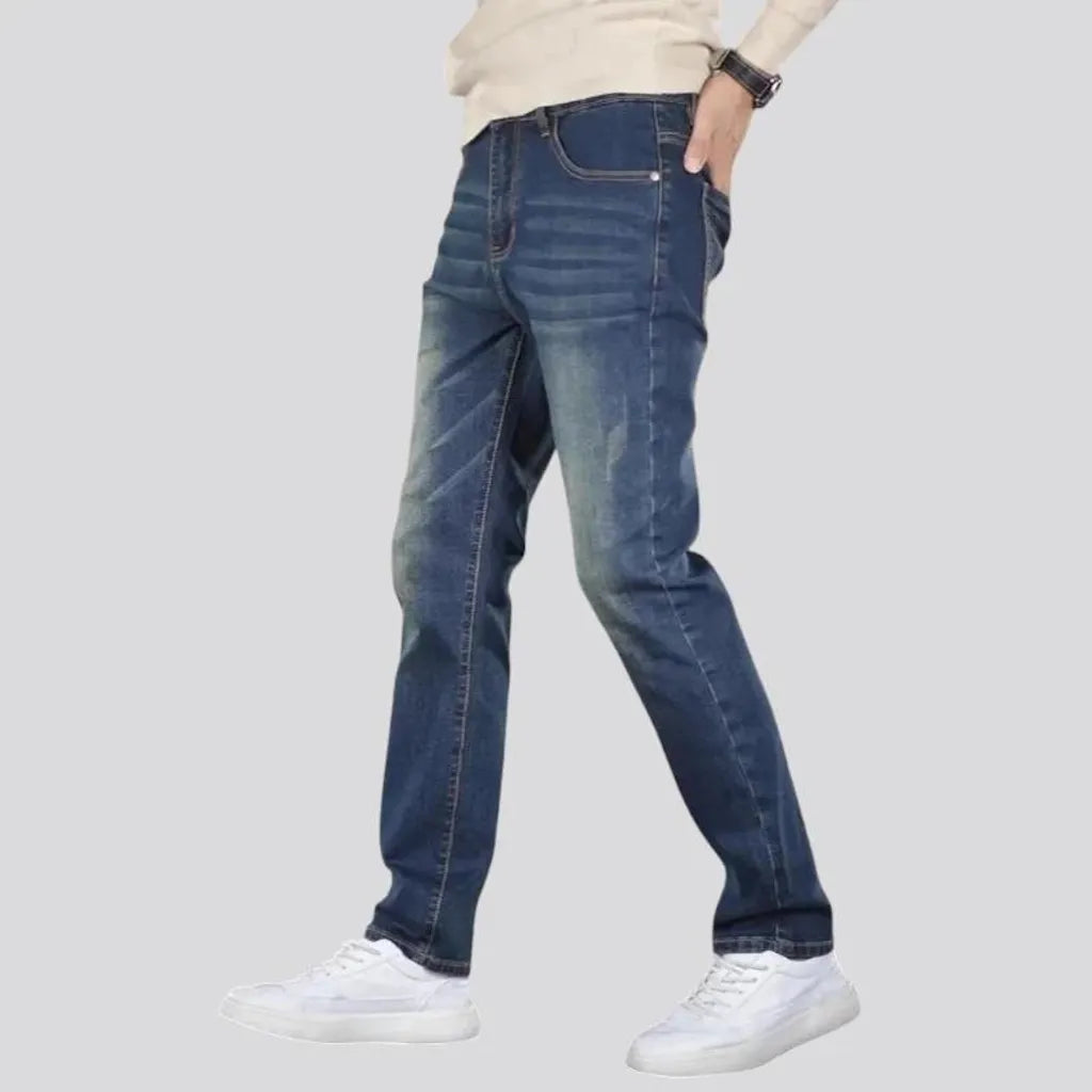 Stretchable slim men's jeans