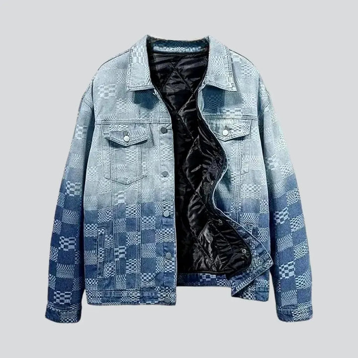 Boho chic denim jacket for men