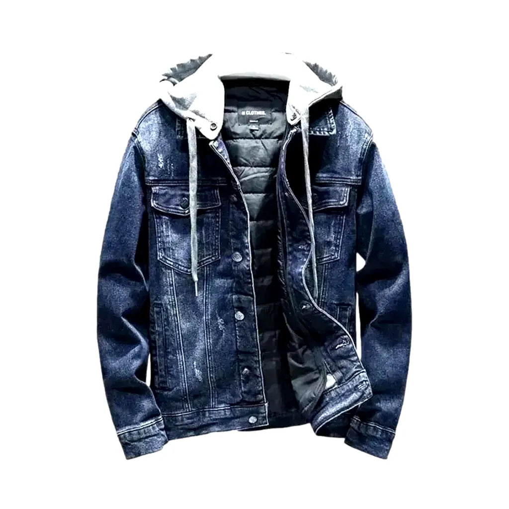 Vintage Inspired Denim Jacket for Men - Blue