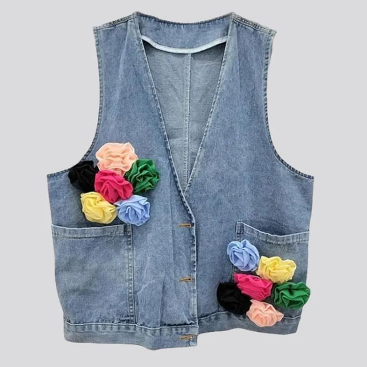 Oversized y2k jeans vest
 for women | Jeans4you.shop