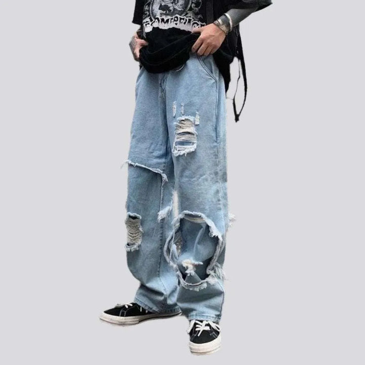 Men's distressed jeans