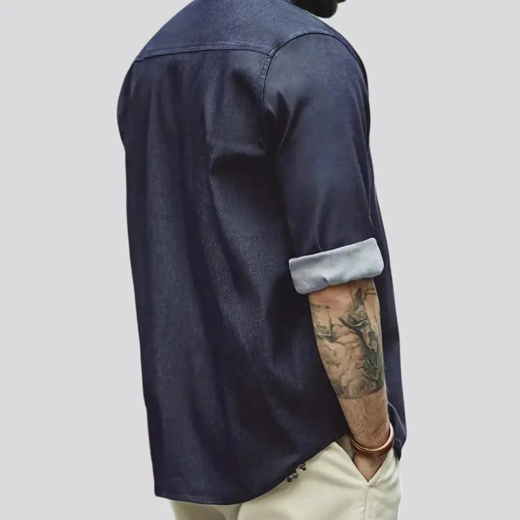 Stretchable jean shirt for men