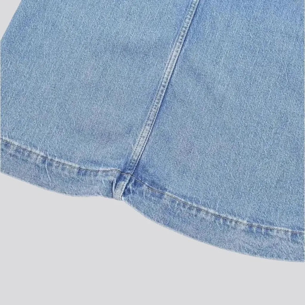 Lightweight 90s casual denim skirt