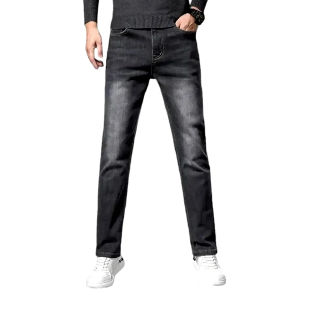 Casual Stretchable Men's Jeans - Grey