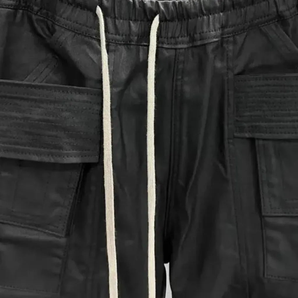 Water resistant denim joggers for men