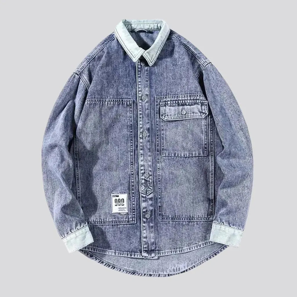 Retro extra-large men's denim jacket