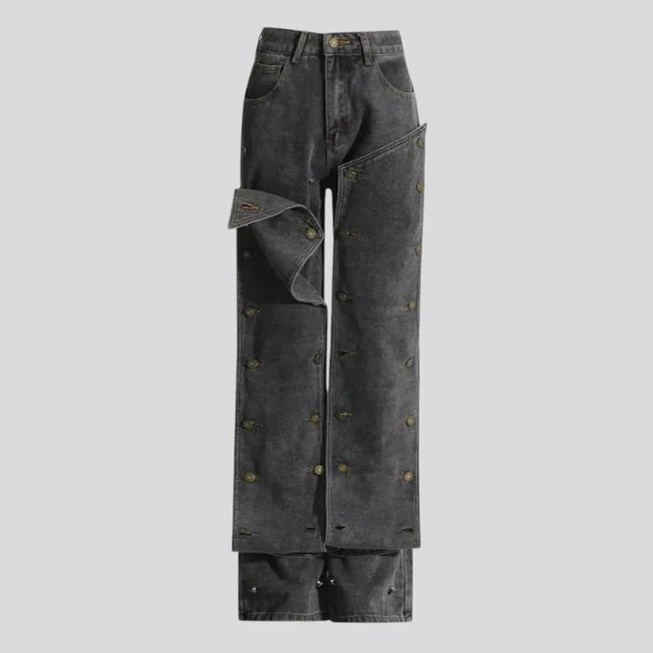 Retro bootcut high-rise women's jeans