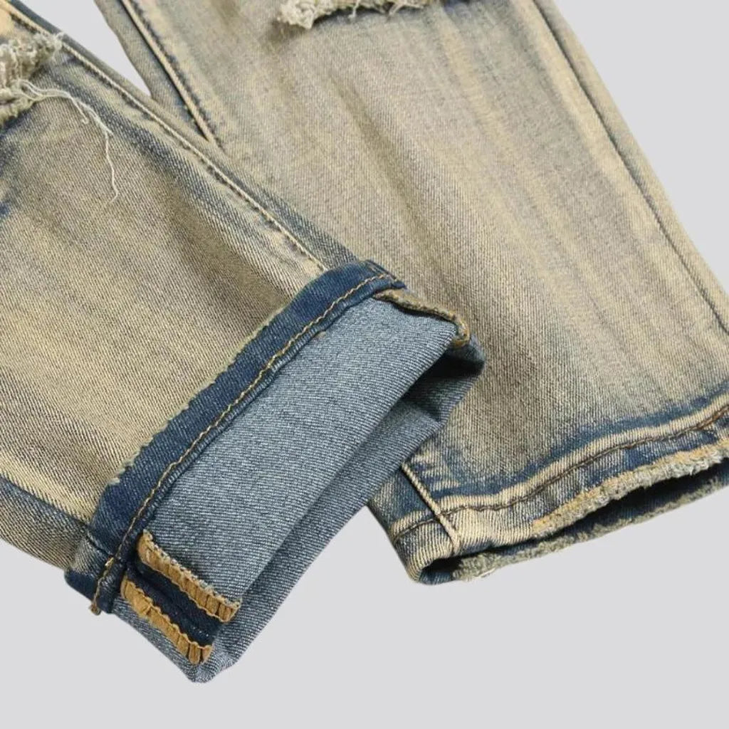 Fashion mid rise jeans for men