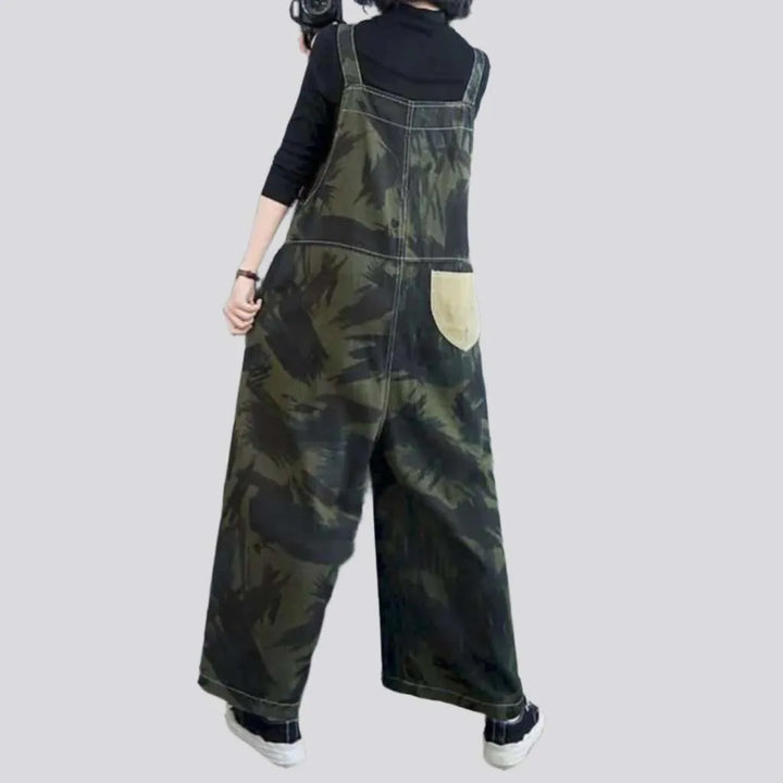 Y2k baggy denim dungaree for ladies