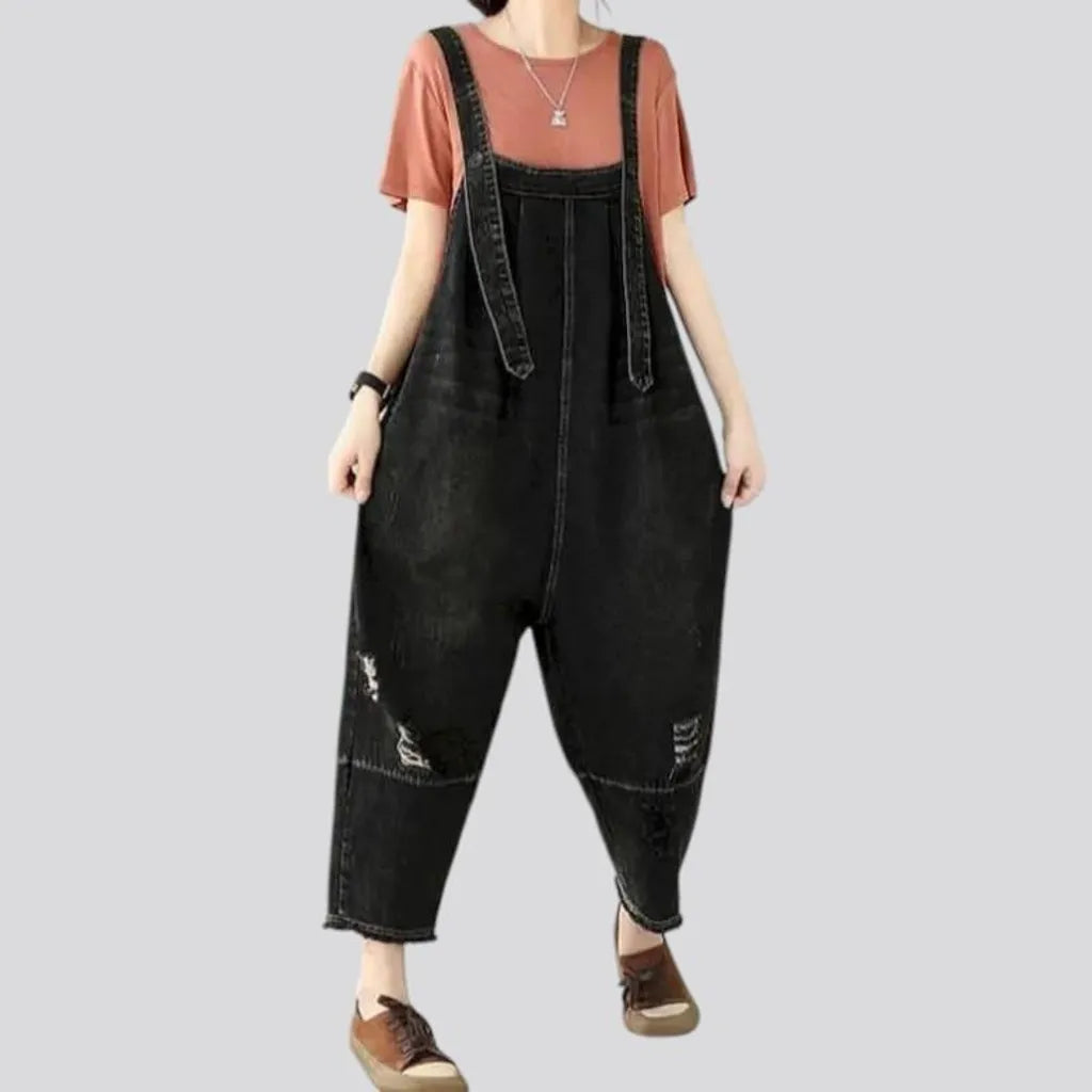 Stylish jeans dungaree for women