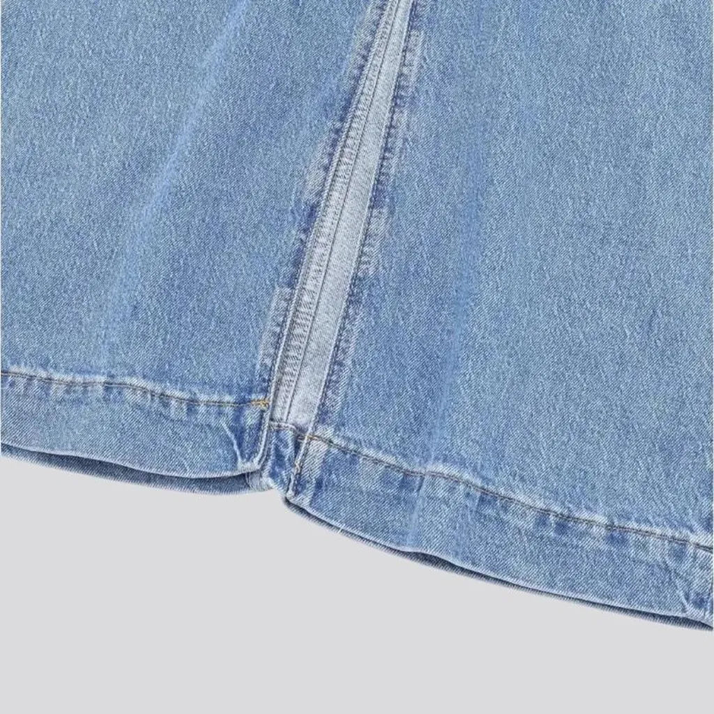 Lightweight 90s casual denim skirt