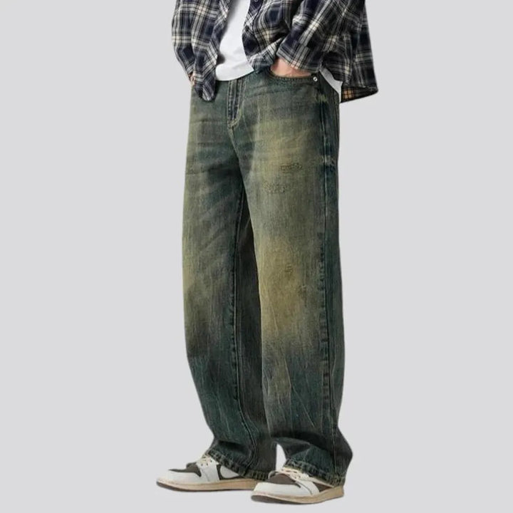 Baggy fashion 90s men's jeans