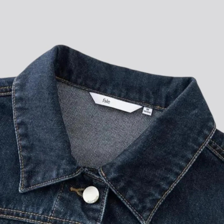 Casual oversized women's denim jacket