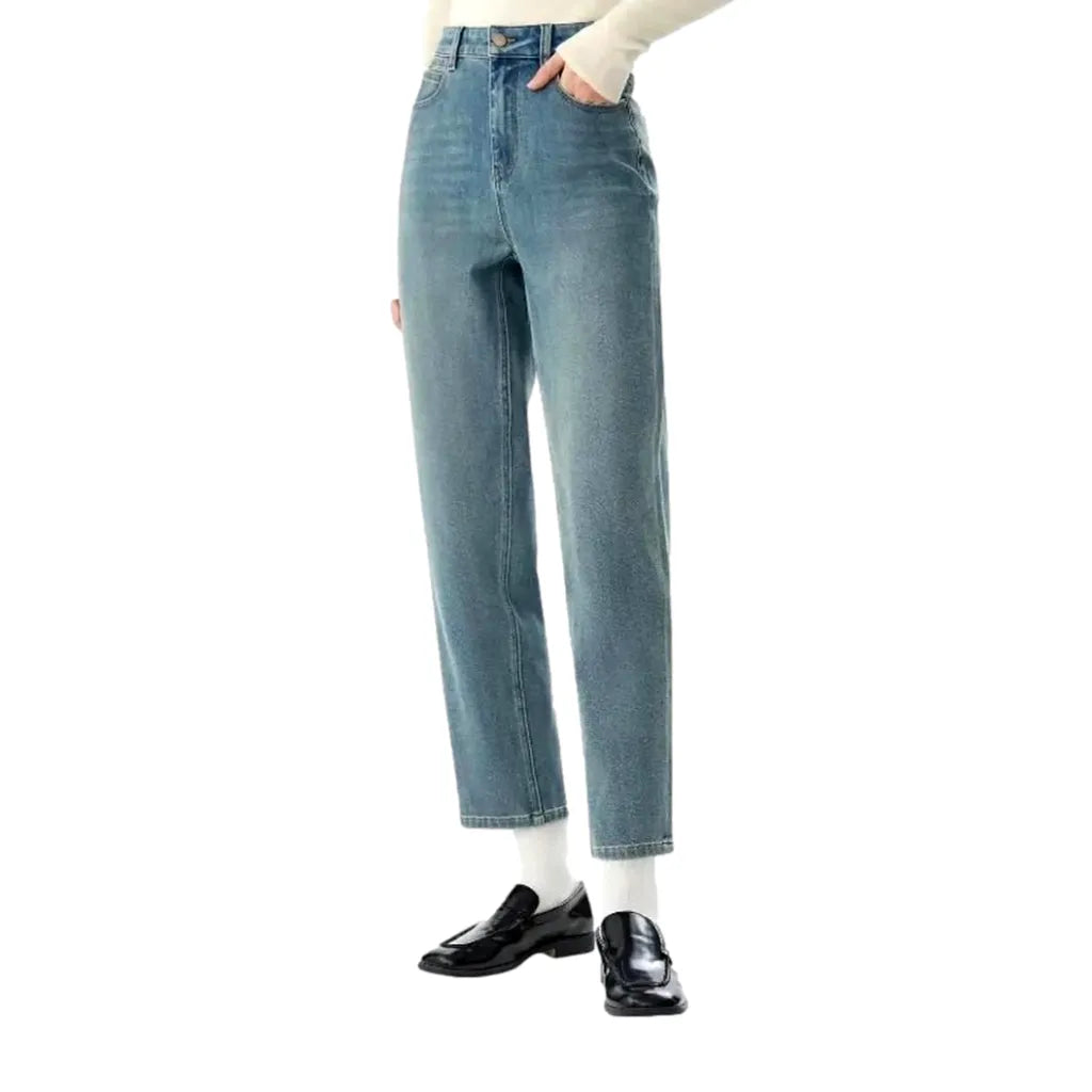 Stretchable Easy-fit Jeans for Ladies - Light Blue